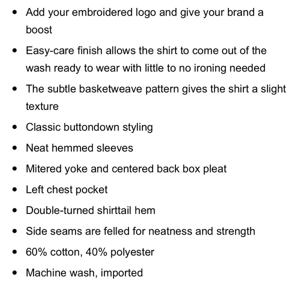 NEW! Lands End Men’s Short Sleeve Buttondown Charcoal Oxford Shirt - Size XL - Picture 5 of 5